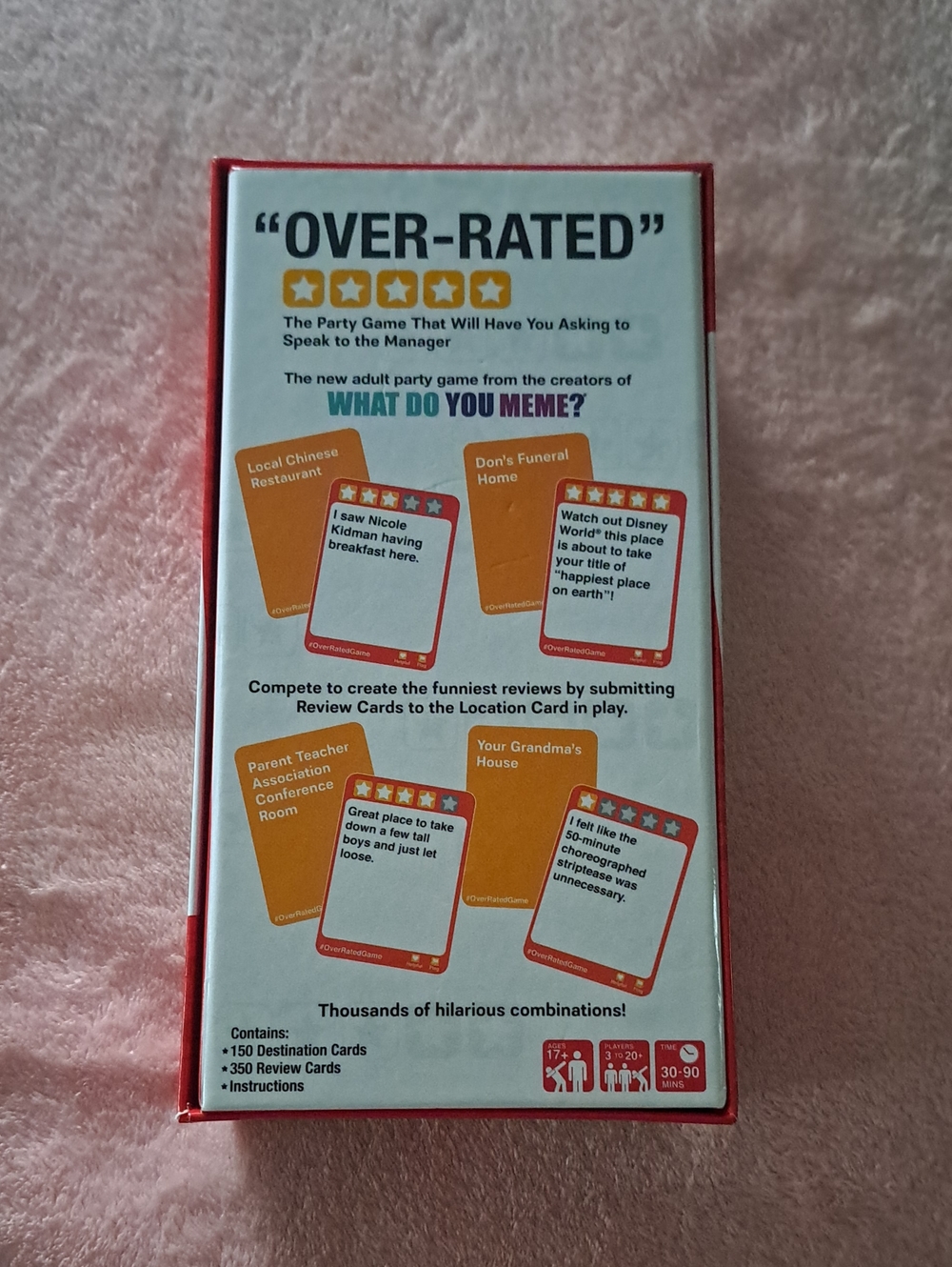 Over-Rated Party Game - Red - Picture 2 of 2